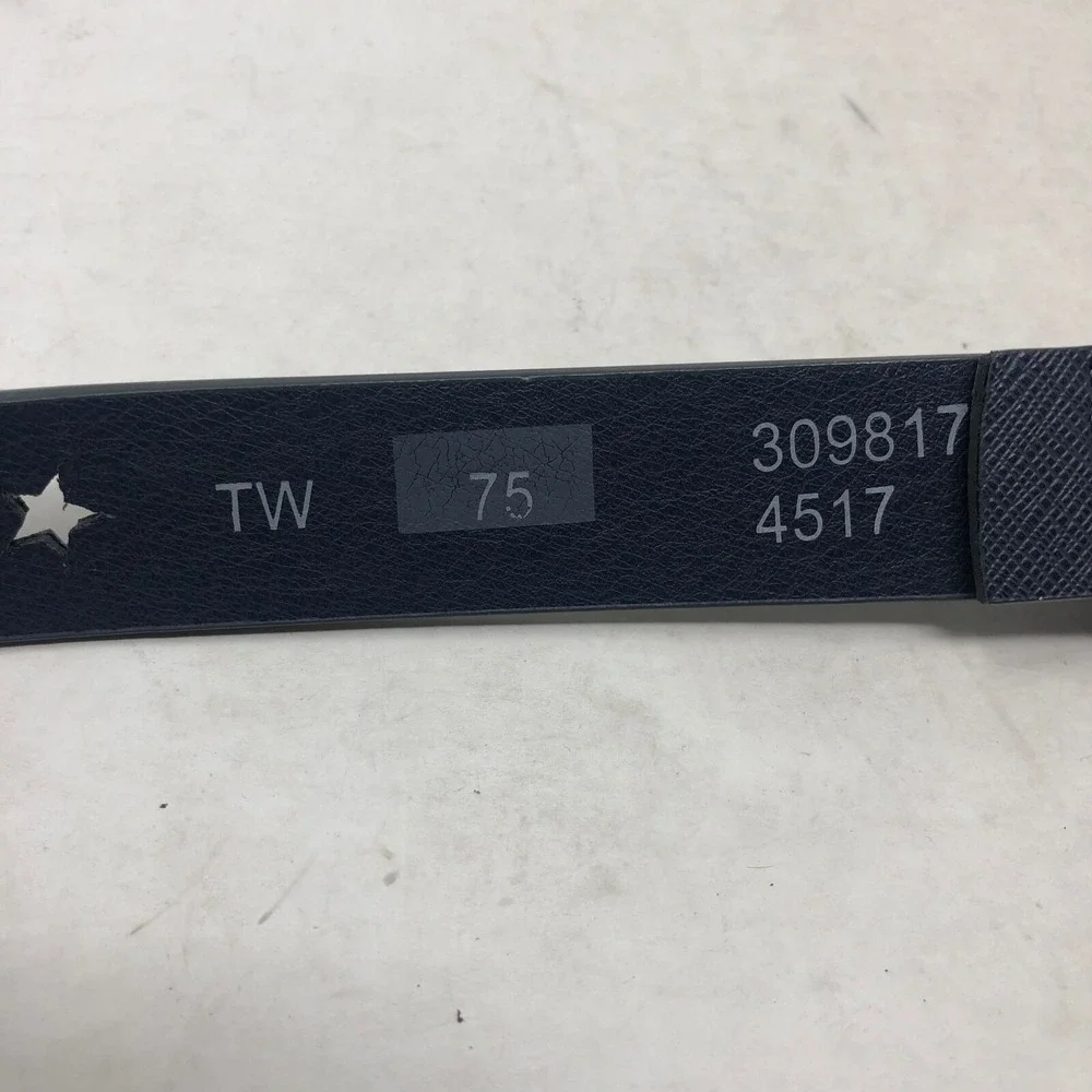Pikeur Leather Equestrian Riding Belt Gray Girls 75 Small Dark Gray Star Cutout